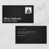 Icon für Real Anwesen Property | Linen Texture Terminkarte (Vorne/Hinten)