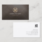 Icon Gold Brushed Metal Visitenkarte (Vorne/Hinten)