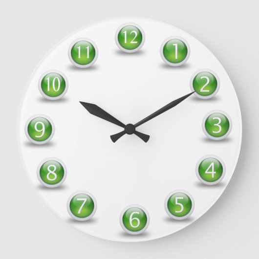 Icon Green Wall Uhr (Vorderseite)