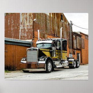 Icon Kenworth W900L Fleenor Bros. Poster