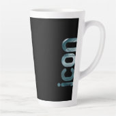 ICON Latte Tasse Abstrakte Innendekoration Blau Oz (Rechts)