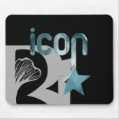 ICON Mousepad Trend Abstrakt Art Blue Ocean (Vorne)