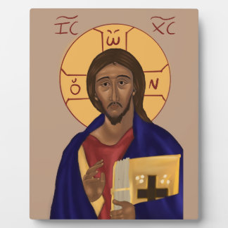 Icon of Christ Fotoplatte