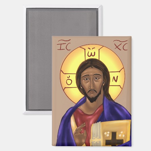Icon of Christ Magnet (Vorderseite/Rückseite)