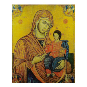 Icon of Jungfrau Mary Poster