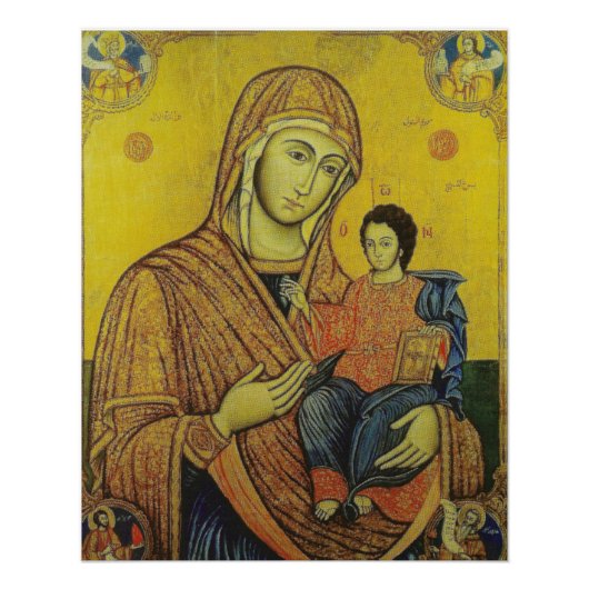 Icon of Jungfrau Mary Poster (Vorderseite)