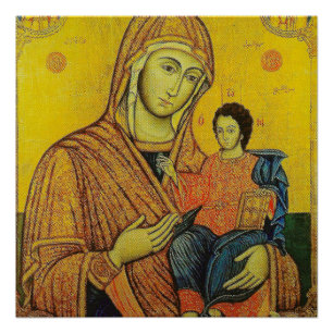 Icon of Jungfrau Mary Poster