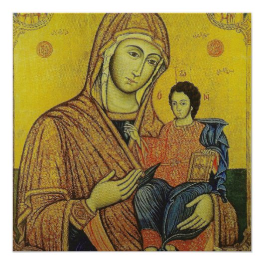 Icon of Jungfrau Mary Poster (Vorderseite)