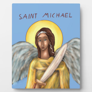 Icon of Saint Michael Fotoplatte