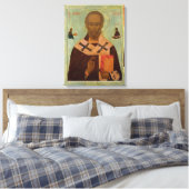 Icon of St. Nicholas Leinwanddruck (Insitu (Schlafzimmer))