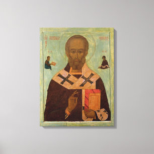 Icon of St. Nicholas Leinwanddruck