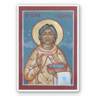 Icon of St. Olga of Alaska Sticker