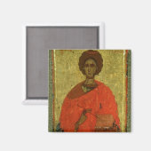 Icon of St. Pantaleon of Nicomedia Magnet (Vorderseite/Rückseite)