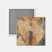 Icon of St. Sabas of Jerusalem, 1572 Magnet (Vorderseite/Rückseite)