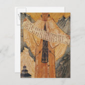 Icon of St. Sabas of Jerusalem, 1572 Postkarte (Vorne/Hinten)