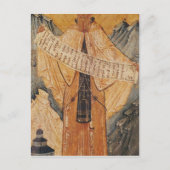 Icon of St. Sabas of Jerusalem, 1572 Postkarte (Vorderseite)