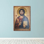 Icon of the Jesus Christ Leinwanddruck (Insitu (Holzboden))