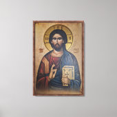 Icon of the Jesus Christ Leinwanddruck (Vorderseite)
