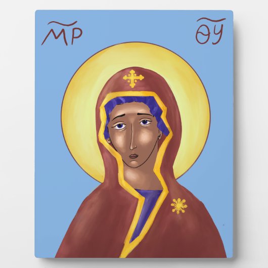 Icon of the Mother of God  Fotoplatte (Vorderseite)