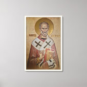 Icon of the Saint Nicholas Leinwanddruck (Vorderseite)