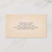 Icon Real Anwesen | Papiertextur Visitenkarte (Rückseite)