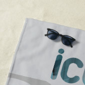 ICON Strandhandtuch Abstrakter Trend Blue Ocean (Beispiel)