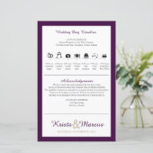 Icon TImeline Wedding Program (Stehend Vorderseite)