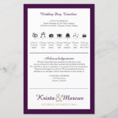 Icon TImeline Wedding Program (Vorderseite)