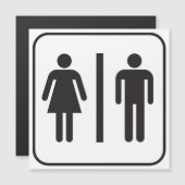 Icon-Toilette Magnetkarte (Vorne/Hinten)