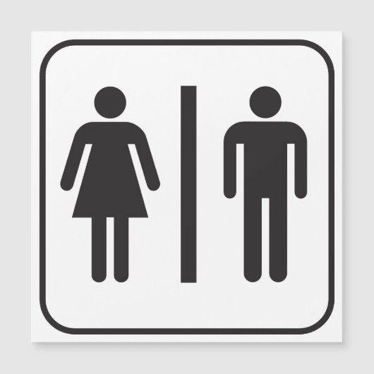 Icon-Toilette Magnetkarte (Vorderseite)