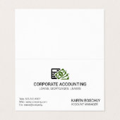 Icon Visitenkarten (Außenseite Aufgefaltet)