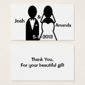 Icon Wedding Couple Danke-Card (Vorne & Hinten)