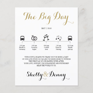 Icon Wedding Itinerary