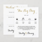 Icon Wedding Itinerary (Vorne/Hinten)