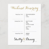 Icon Wedding Itinerary (Rückseite)