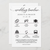 Icon Wedding Itinerary und Begrüßung (Vorne/Hinten)