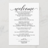 Icon Wedding Itinerary und Begrüßung Programm (Rückseite)