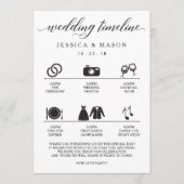 Icon Wedding Itinerary und Begrüßung Programm (Vorderseite)