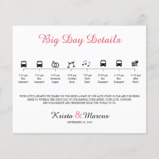 Icon Wedding Timeline Programm