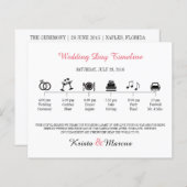 Icon Wedding Timeline Programm (Vorne/Hinten)