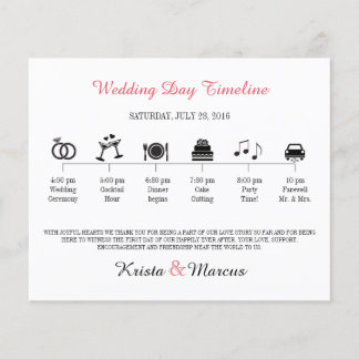 Icon Wedding Timeline Programm