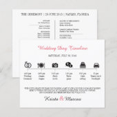 Icon Wedding Timeline Programm (Vorne/Hinten)