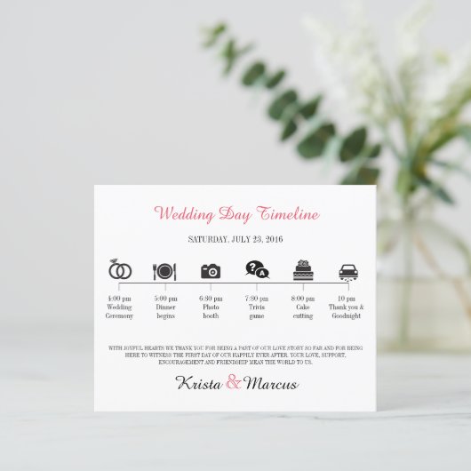 Icon Wedding Timeline Programm (Stehend Vorderseite)