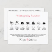 Icon Wedding Timeline Programm (Vorne/Hinten)