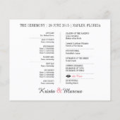 Icon Wedding Timeline Programm (Rückseite)