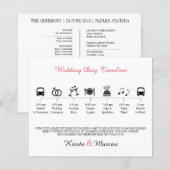 Icon Wedding Timeline Programm (Vorne/Hinten)