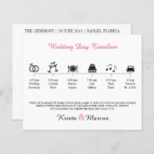 Icon Wedding Timeline Programm (Vorne/Hinten)