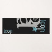 ICON Yoga Mat Fitness Abstrakter Art Yogamatte (Vorderseite (Horizontal))