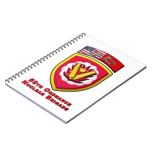 Iconic 59. Ordnance Nuklear Brigade Notizblock (Linke Seite)