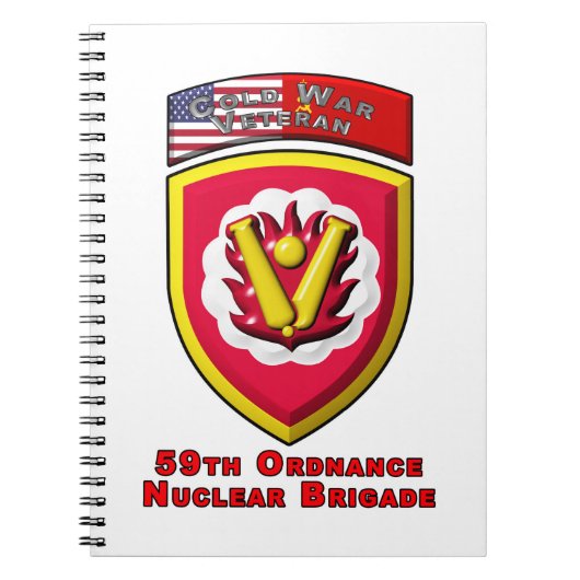 Iconic 59. Ordnance Nuklear Brigade Notizblock (Vorderseite)